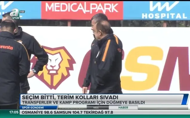 Seçim bitti Terim kolları sıvadı