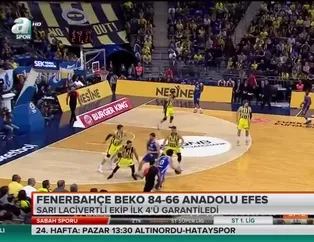 Fenerbahçe ilk 4'ü garantiledi