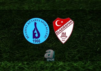 Belediye Kütahyaspor - Elazığspor maçı CANLI İZLE
