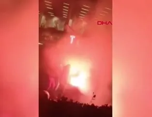Ibrahimovic'in heykelini ateşe verdiler!