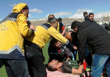 Genç futbolcunun dili boğazına kaçtı