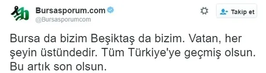 Beşiktaş ve Bursaspor taraftarından birlik mesajı - 3