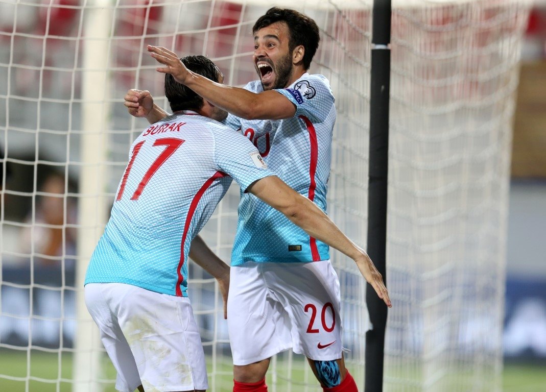 Kosova-Türkiye karşılaşmasından kareler