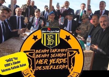 Bayburt protokolünden SMS kampanyasına destek