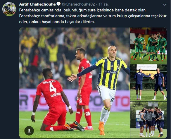 Aatif Chahechouhe'dan Fenerbahçe'ye veda mesajı - 1