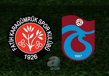 Karagümrük-Trabzonspor maçı saat kaçta?