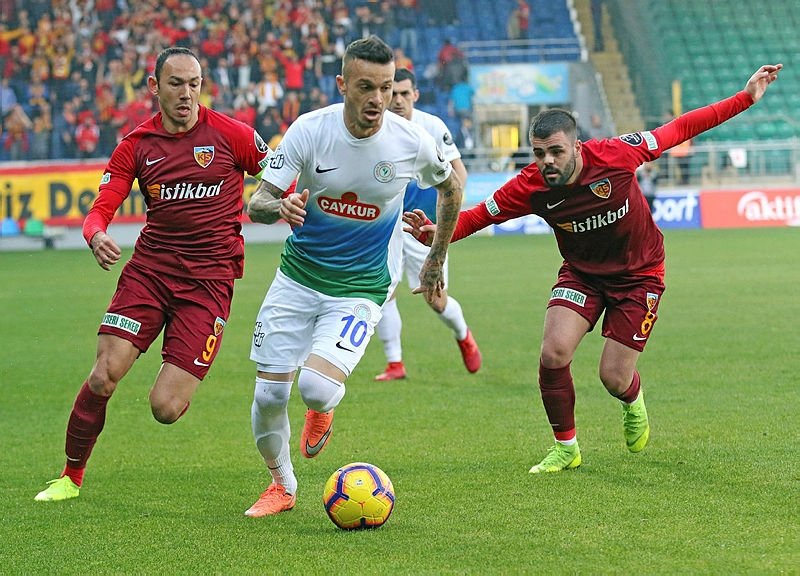 Çaykur Rizespor - Kayserispor maçından kareler...