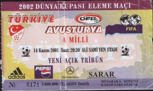 Eski maç biletleri