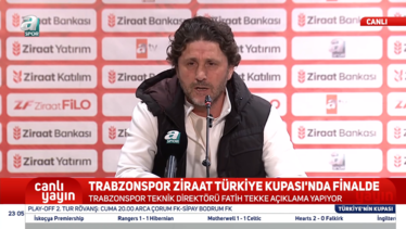 Fatih Tekke: Kupayı çok fazla istiyoruz!