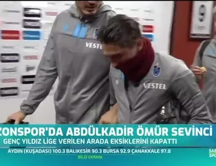 Trabzonspor'da Abdülkadir Ömür sevinci