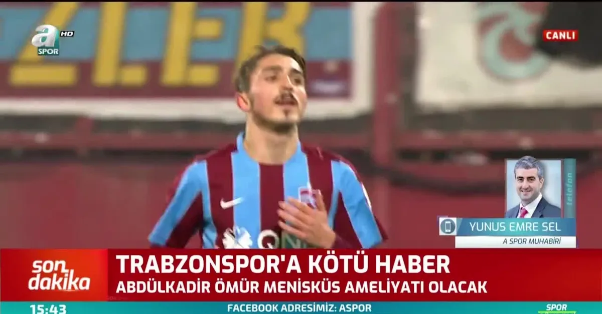 Trabzonspor'da Abdülkadir Ömür şoku!