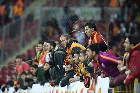 Arena koridorlarında büyük kavga