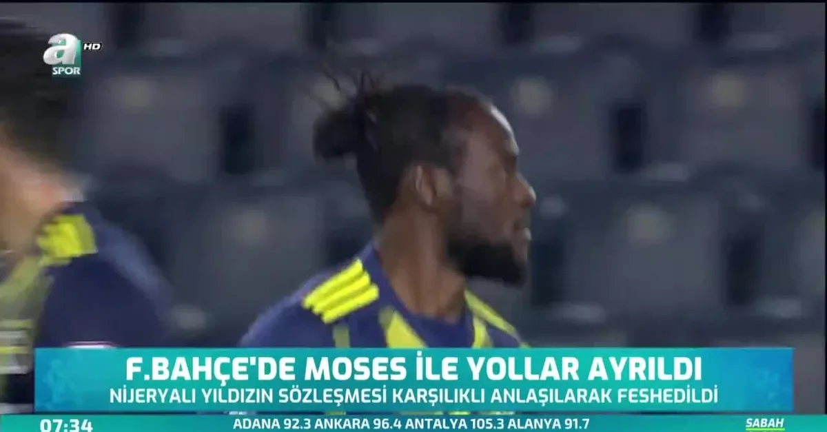Fenerbahçe'de Moses ile yollar ayrıldı