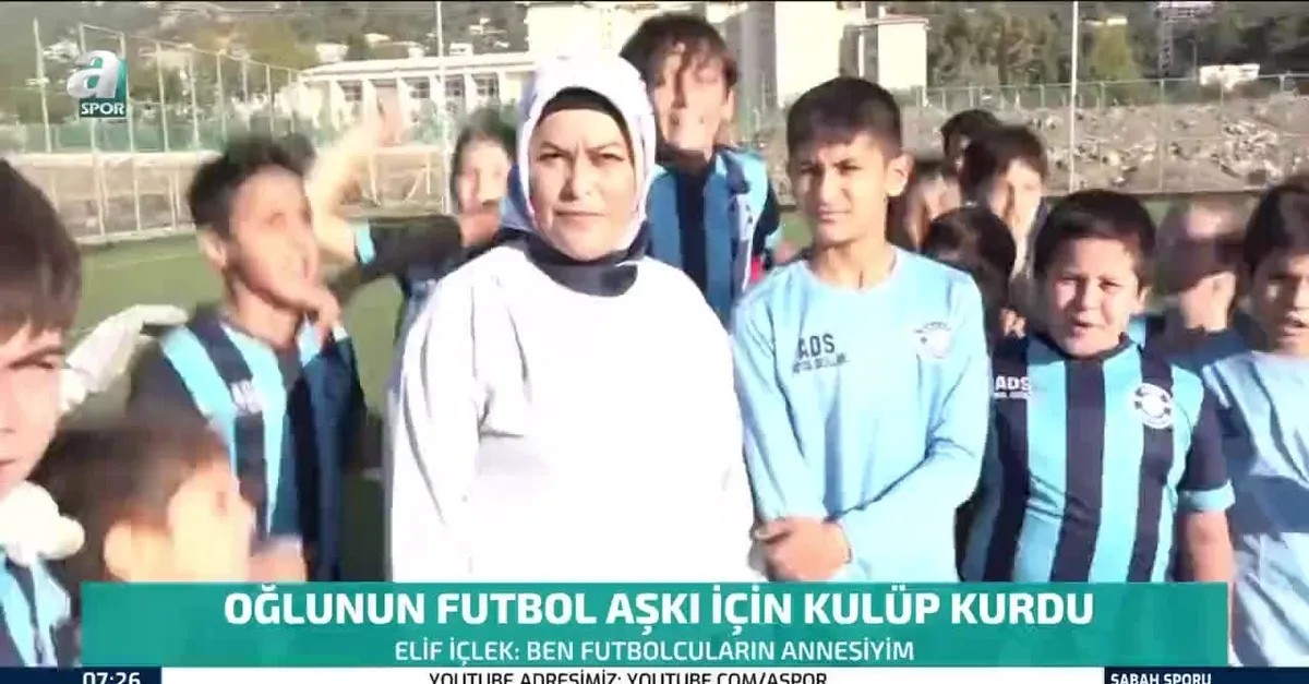 Oğlunun futbol aşkı için kulüp kurdu!