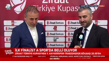 Trabzonspor Teknik Direktörü Abdullah Avcı Kayserispor maçı öncesi konuştu!