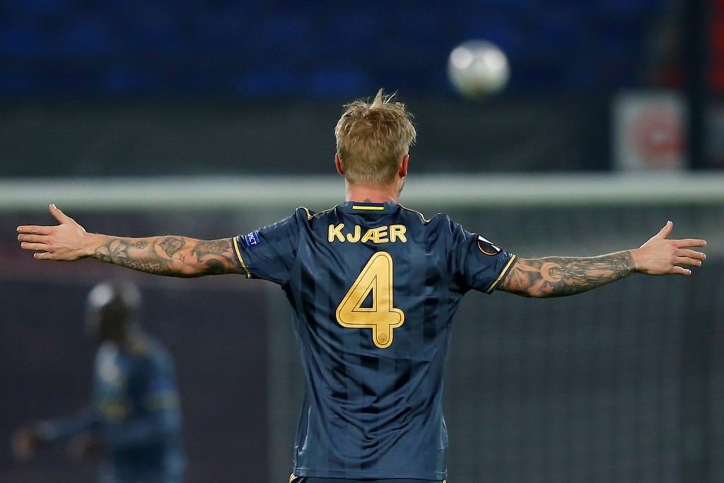 Feyenoord - Fenerbahçe mücadelesinden kareler