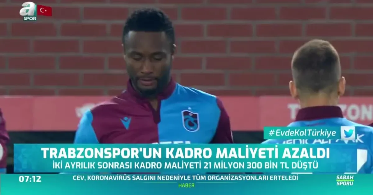 Trabzonspor'un kadro maliyeti azaldı