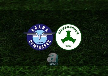 Adana Demirspor-Giresunspor | CANLI