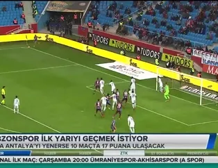 Trabzonspor ilk yarıyı geçmek istiyor