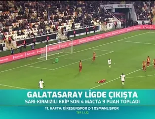 Galatasaray ligde çıkışta