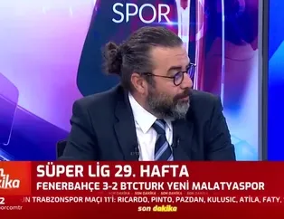 "Fenerbahçe'nin attığı 3. gole üzüldüm"