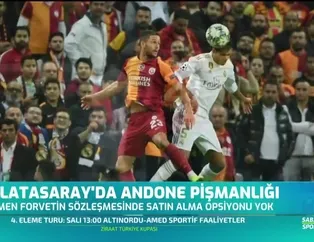 Galatasaray'da Andone pişmanlığı