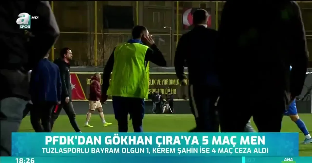PFDK'dan Gökhan Çıra'ya 5 maç men