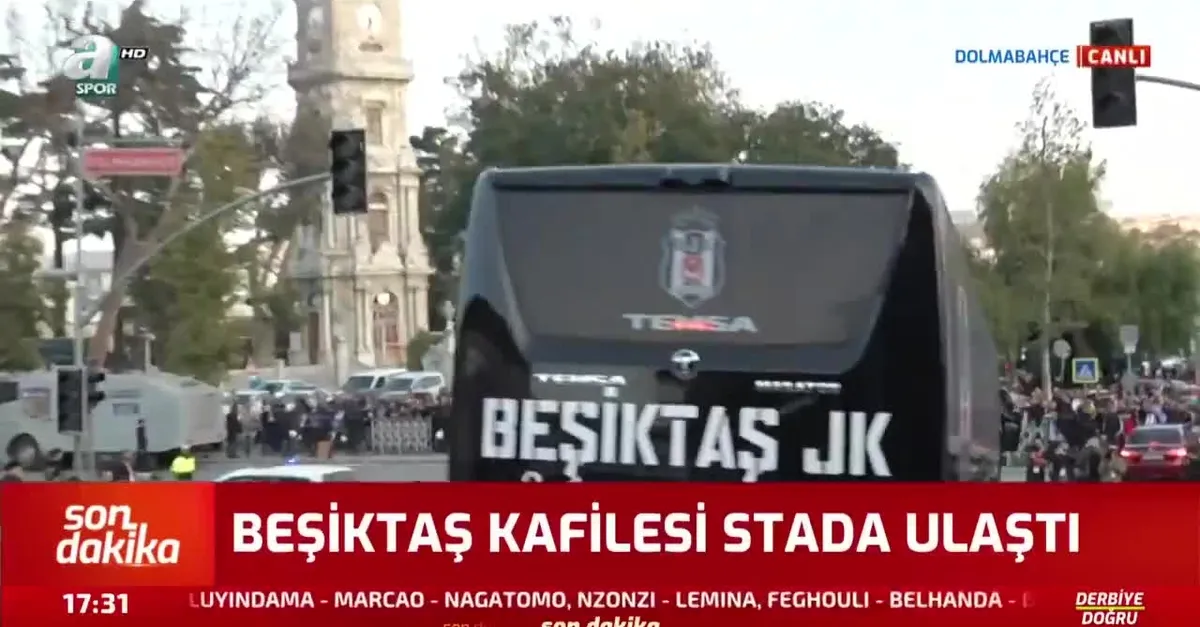 Beşiktaş kafilesi stada ulaştı
