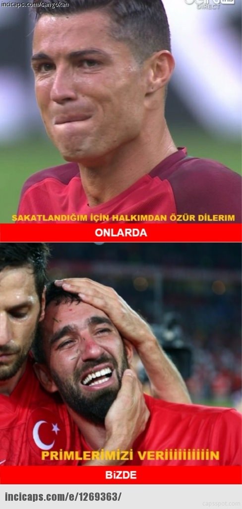 Portekiz-Fransa maçı sonrası capsler