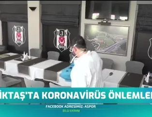 Beşiktaş'ta koronavirüs önlemleri