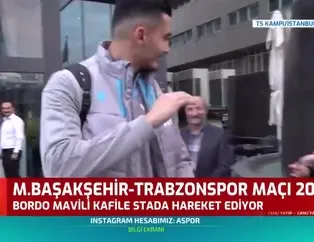Trabzonspor kafilesi stada hareket etti
