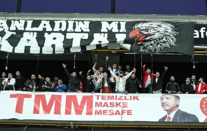 Son dakika spor haberi: Beşiktaş-Karagümrük maçında taraftar stada girdi
