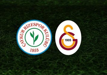 Rizespor - Galatasaray maçı saat kaçta ve hangi kanalda?