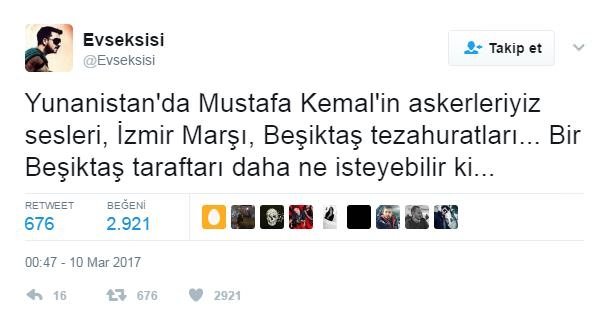 Olympiakos - Beşiktaş maçının Twitter tepkileri