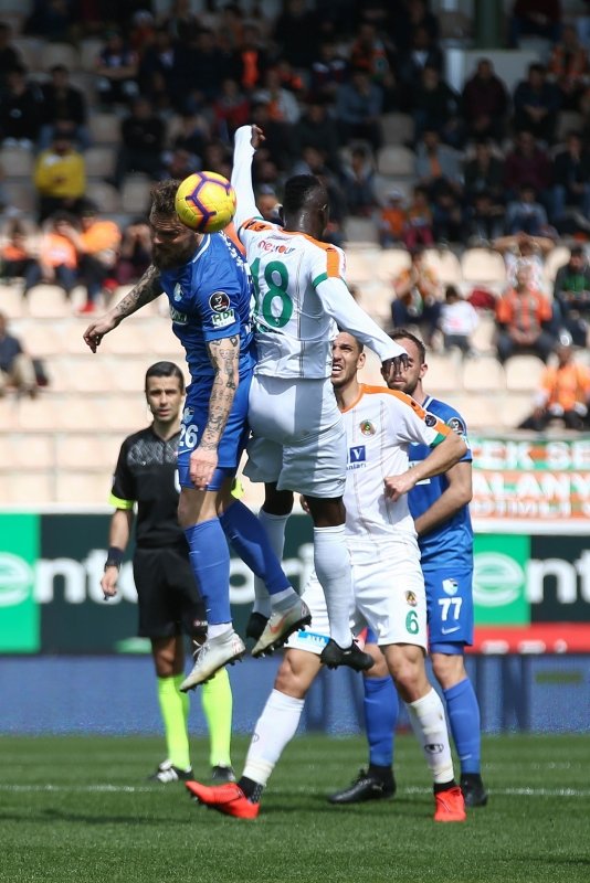 Alanyaspor - Erzurumspor maçından kareler