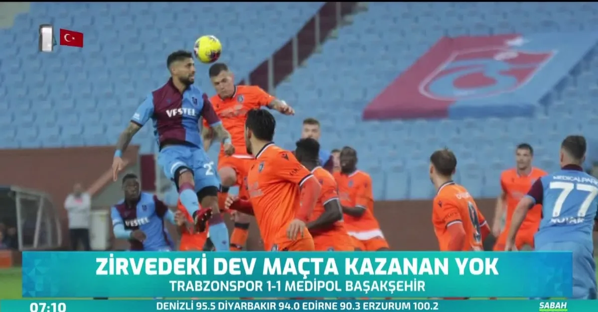 Zirvedeki dev maçta kazanan yok