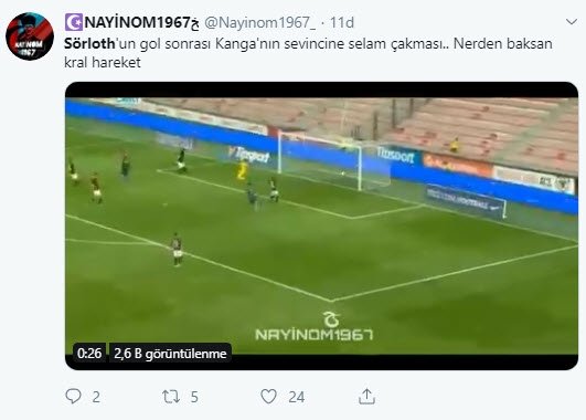 Trabzonspor taraftarından Sörloth paylaÅımları