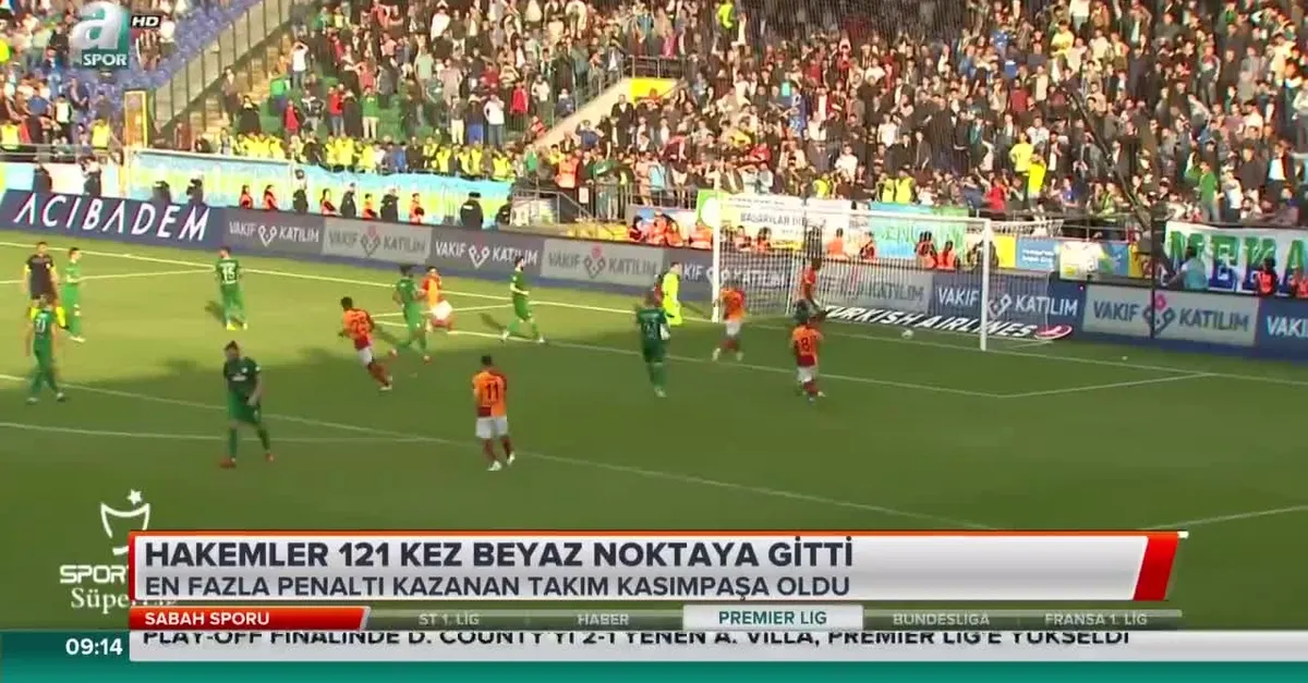 Hakemler 121 kez beyaz noktayı gösterdi