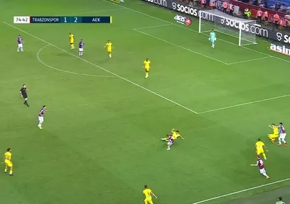 GOL | Trabzonspor 1-3 AEK