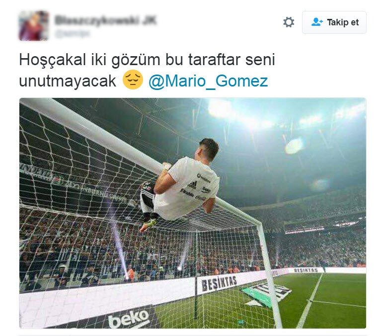 Mario Gomez’in ayrılışı sosyal medyayı salladı