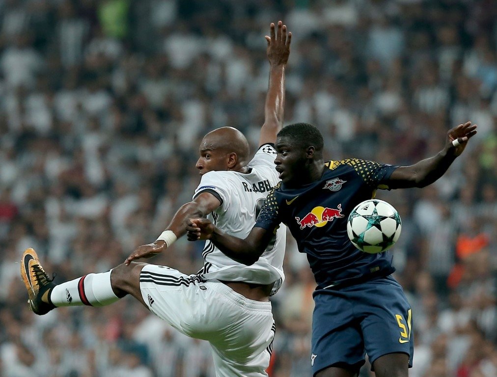 Beşiktaş-Leipzig karşılaşmasından kareler