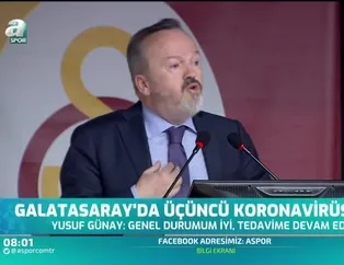 Galatasaray'da üçüncü koronavirüs vakası