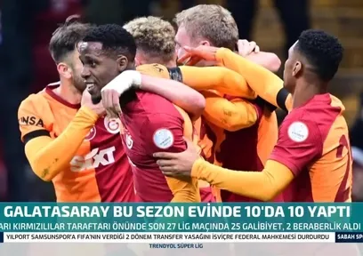 Galatasaray sahasında kükrüyor!