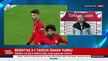 Sergen Yalçın Beşiktaş - Tarsus İdman Yurdu maçı sonrası konuştu! "VAR'dan dolayı 5-6 puan kaybettik"