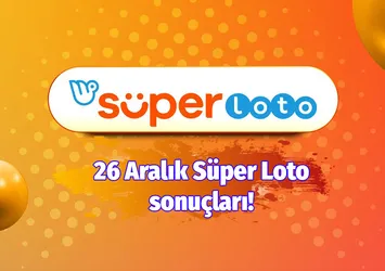 İşte Süper Loto sonuçları! (26 Aralık)