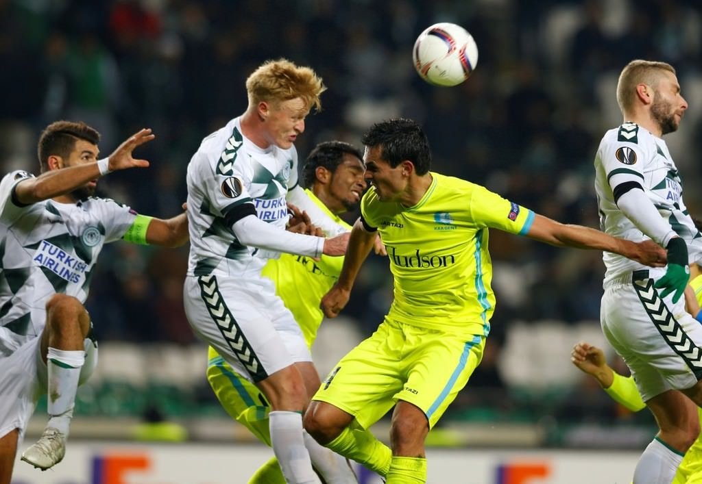 Konyaspor - Gent maçından kareler