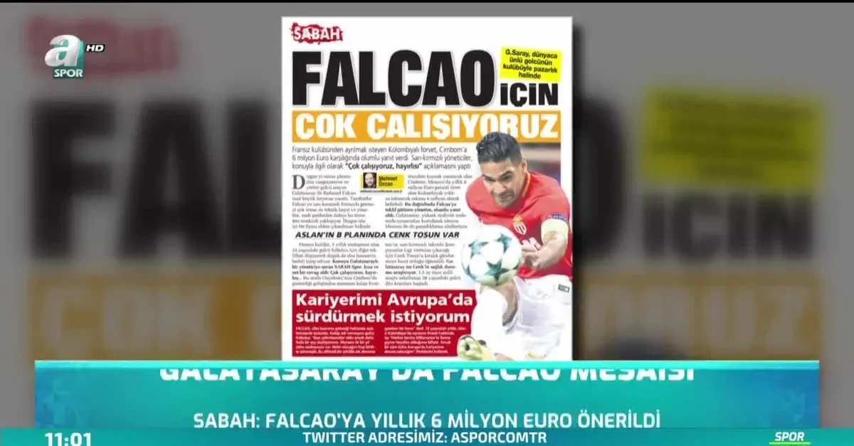 Galatasaray'da Falcao mesaisi