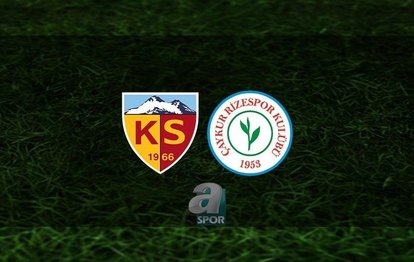 Kayserispor - Çaykur Rizespor maçı CANLI İZLE Kayserispor-Rizespor maçı canlı anlatım