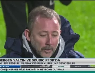 Sergen Yalçın ve Skubic PFDK'da