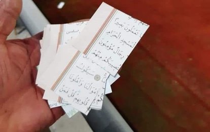 Orduspor - Kırıkkale arasındaki maçta skandal görüntüler! Kuran-ı Kerim sayfalarını konfeti yaptılar...